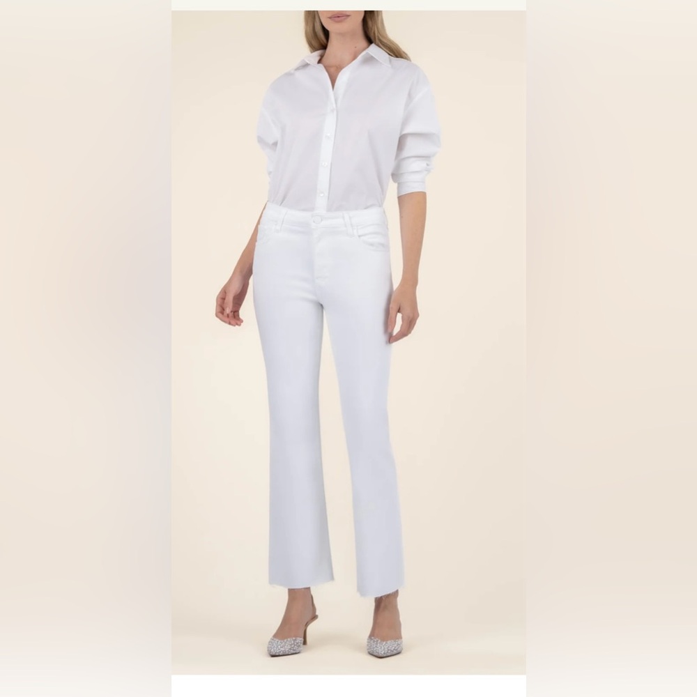 Kut from the Kloth White Wide Leg Jeans